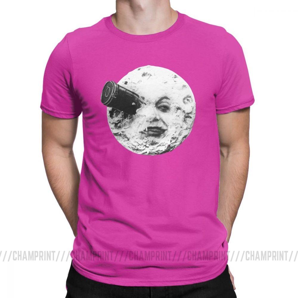 Moon T Shirts For Men Georges Melies Twin Party Tops Short Sleeve Vintage T Shirts