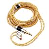 Tripowin Zonie 16 Core Silver Plated Cable SPCHIFI Earphone Upgrade Cable & (3.5mm-MMCX, Gold)
