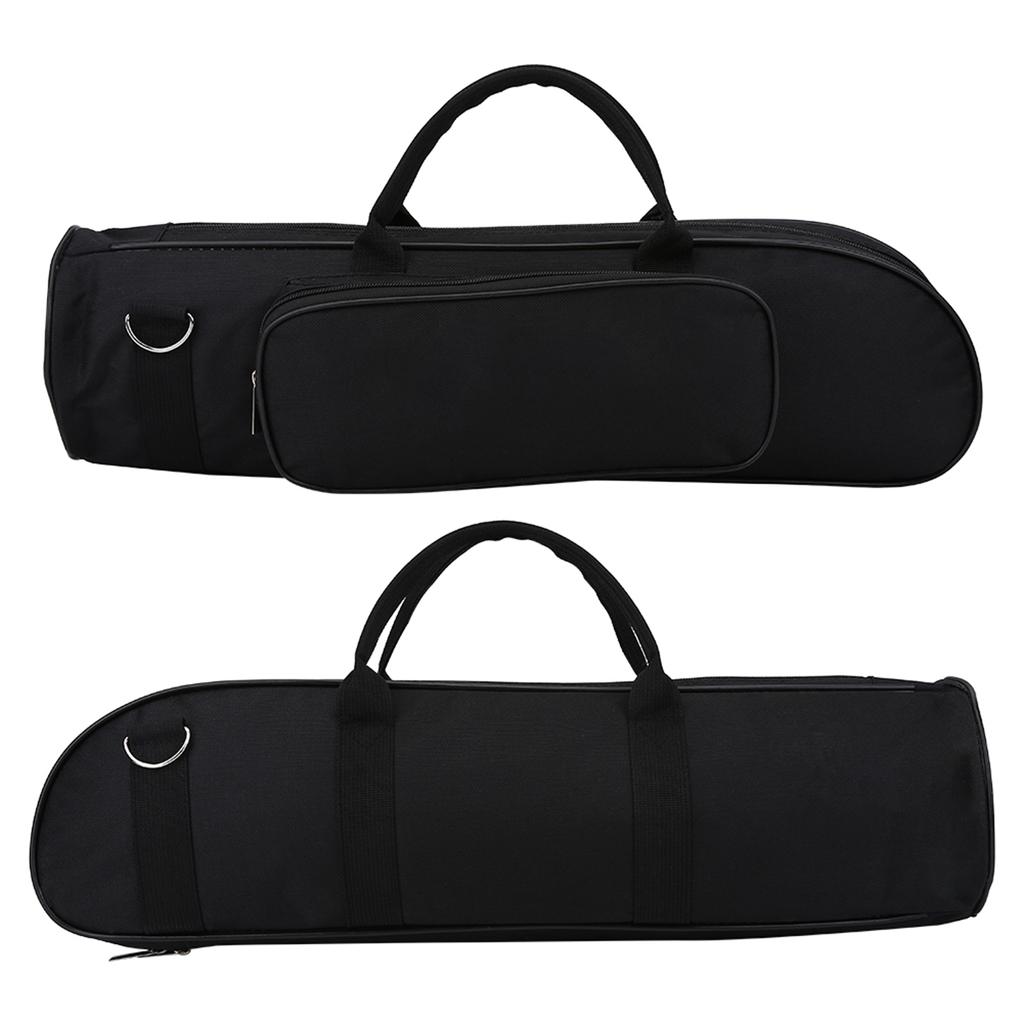 LADE Oxford Cloth Thicken Trumpet Bag with Shoulder Belt (Black)