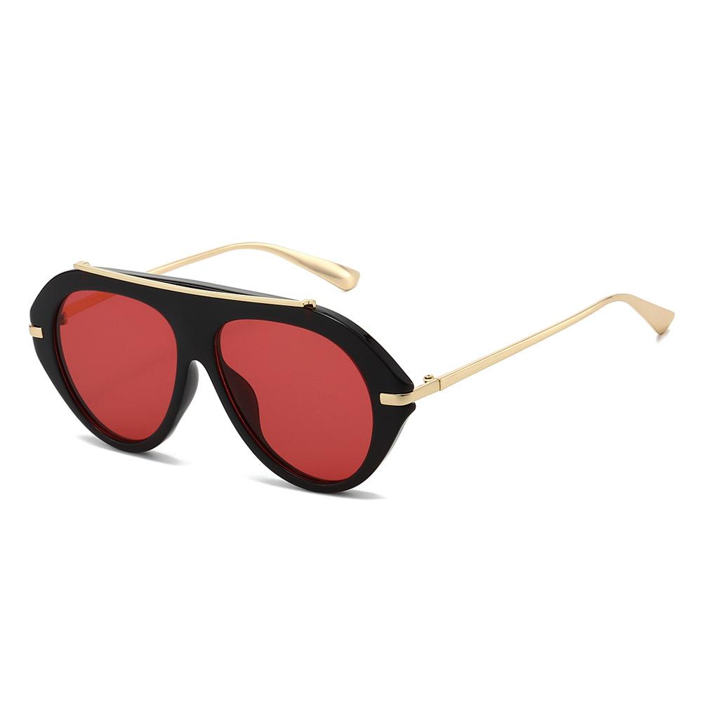 Stylish Oversized Sunglasses Unisex Retro Street Style Shades Outdoor Travel UV Protection Eyewear UV400 Classic Driving Glasses