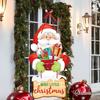 Christmas Door Hanging Festive Party Decor Eco-friendly Eye-catching Xmas Door Hanging for Merry Atmosphere