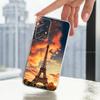Eiffel Tower landscape Phone Case For Samsung A51,71,30,S21,10,20,Ultra,FE,Lite, S22,23,9,PIus,Transparent, Silicone