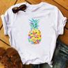 2023 New Women T-Shirt Watermelon One In A Melon Cartoon Printed Top Female T Shirts Harajuku Streetwear O-Neck Short Clothes