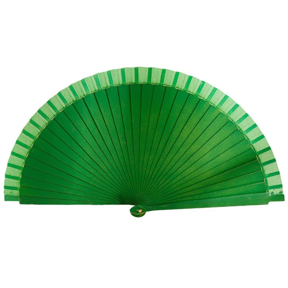 Props Decoration Colorful Chinese Style Folding Fan Wood Folding Fans Spanish Fan Wooden
