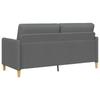 Storage Sofa in Dark Grey 172 x 78 x 87 cm Polyester