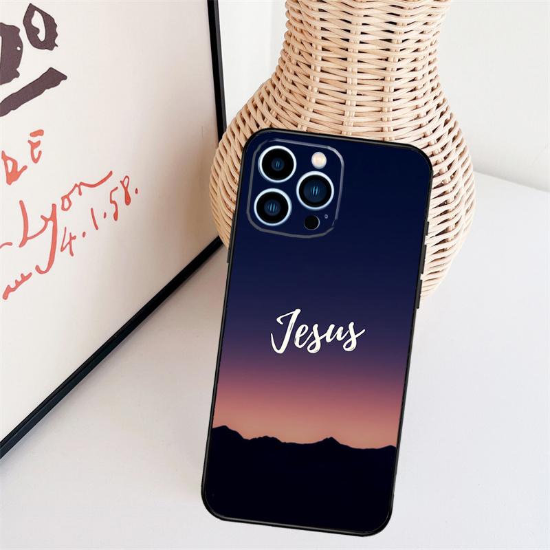 Стих из Христианской Библии Чехол для телефона с изображением Иисуса для iPhone 17 Pro Max 16 15 11 13 12 14 Pro Max mini 15 16 Plus 16e 17 Air Cover