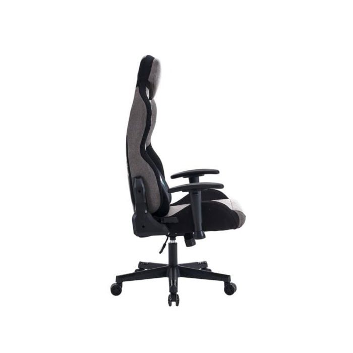 Woxter Stinger StationTitan Dark Chaise de gaming de bureau (gamer, axe acier, levage au gaz, tissu anti-taches, ergonomique,