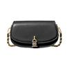 MICHAEL KORS Mila chain strap design solid color leather armpit shoulder bag women's black