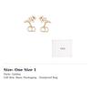 DIOR Metal Earrings Women's Gold E1099CDLRS_D301