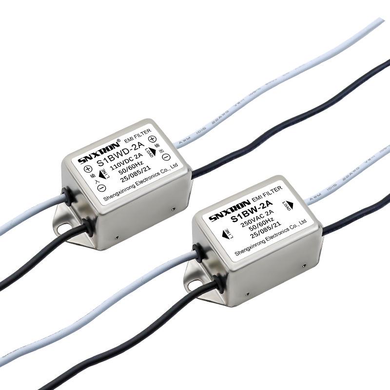 Компактный фильтр питания EMI с выводами AC/DC S1BWD-1A/2A Устройство защиты от помех