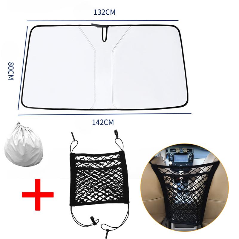 Автомобильные шторы для лета, охлаждающий УФ-светоотражающий автомобильный козырек от солнца на лобовом стекле, защита от солнца на переднем окне