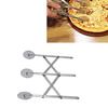 3 Wheel Stainless Steel Pastry Cutter   Expanded 3 Wheel Pastry Cutter for Dough Pizza Baking