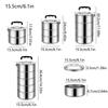 Stackable Insulated Food Container Stainless Steel Keep Warm Cylinder Food Warmer  Men Women