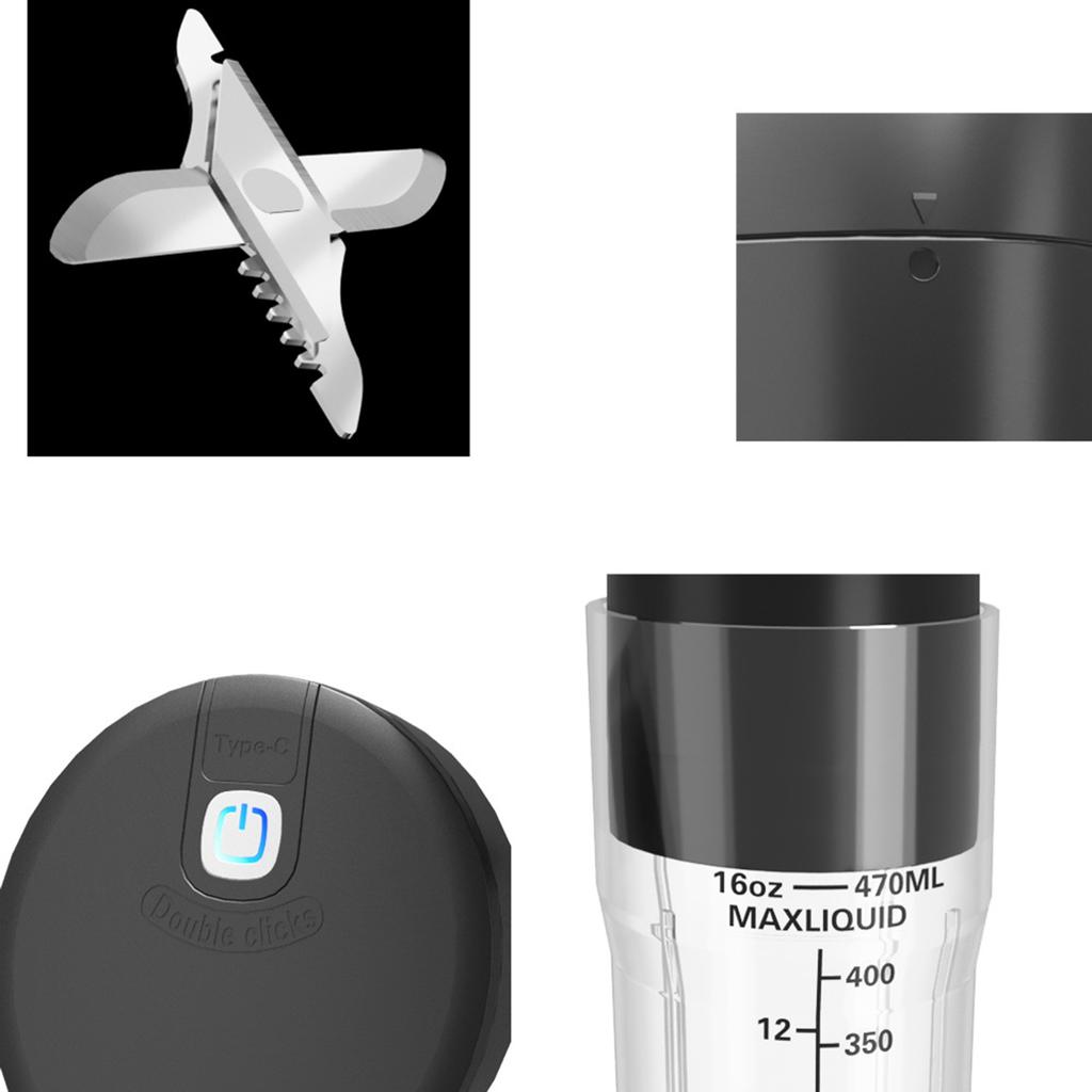 1 Set Mini Juicer Portable Multifunctional USB Charging Juicer Cup Fruit Electric Juicer Mixer