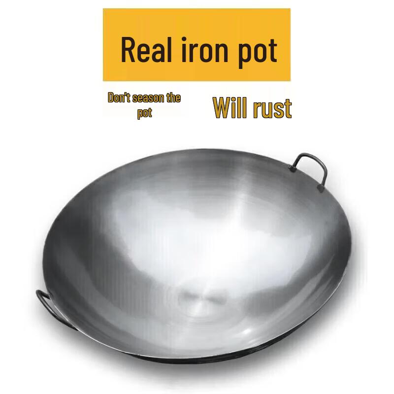 55CM Commercial Stainless Steel Wok with Dual Handles