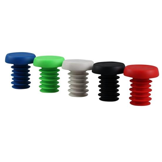 1 Pair Plastic Bar End Caps Anti-Vibration Bright Color Solid Wear-Resistant Bar End Plugs for Mountain Bikes