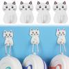 Kitchen Towel Holder Cartoon Cat Hooks Kitchen and Bedroom Door Hooks Dishcloth Rack Wall Door for Kitchen Towel Rack Hanger