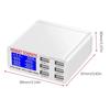 FUNXUN Многопортовое зарядное устройство с 6 портами USB Быстрое зарядное устройство Dengan Layar LCD | Планшет/Ponsel 40W Pengisi Daya Cepat