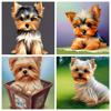 5D Diy Diamond Painting Mosaic Yorkshire Terrier Dog Full Square/Round Embroidery Animal Cute New Home Decor
