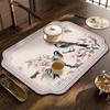 Vintage Leather Placemat PVC Absorbent Mat Insulated Table Bowl Mat Non-slip Drain Mat Kitchen Bar Water Cup Table Mat