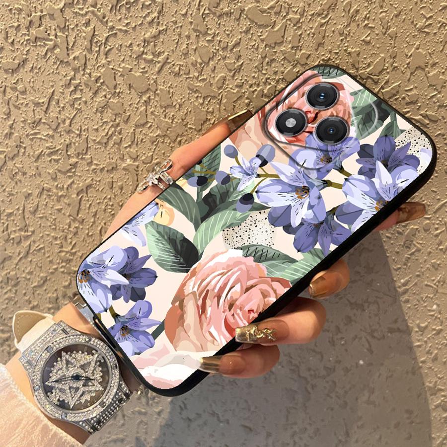 Красивый чехол с цветами для Honor 8X X7 X5b 70 X6 200 400 Lite Magic5Lite 90 X9a X8 Funda Чехол для телефона