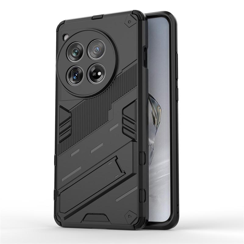 For OnePlus 12 5G Case OnePlus 11 12 5G Cover Luxury Armor PC Stand Holder Shockproof TPU Protective Back Cover OnePlus 12 5G