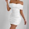Women's Skirt Sexy One-shoulder Fashion Sheath Hip Dress