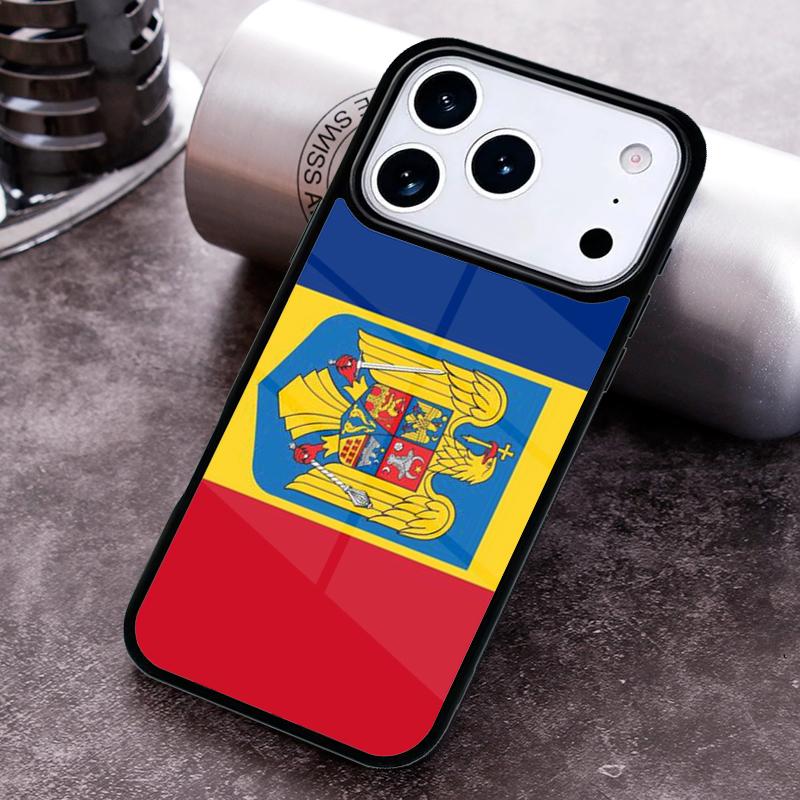 Чехол для телефона с флагом Румынии для iPhone 17 16 15 Pro Max Air 14 13 12 11 Plus Ударопрочный Чехол Capa
