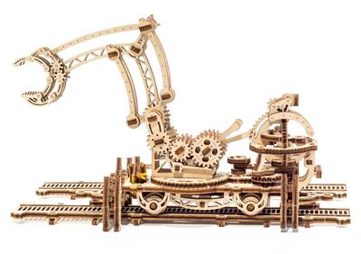 Манипулятор из фанеры Ugears, серия Mechanical Town, коллекционная механическая модель