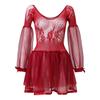 Women' Fashion Suspenders Strap Sexy Gauze Perspective Nightdress Underwear