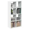 VidaXL Room Divider Shelf White 69.5x29x137.5 Cm, Shelf, Bookcase, Storage Shelf, Bookcase, 858021