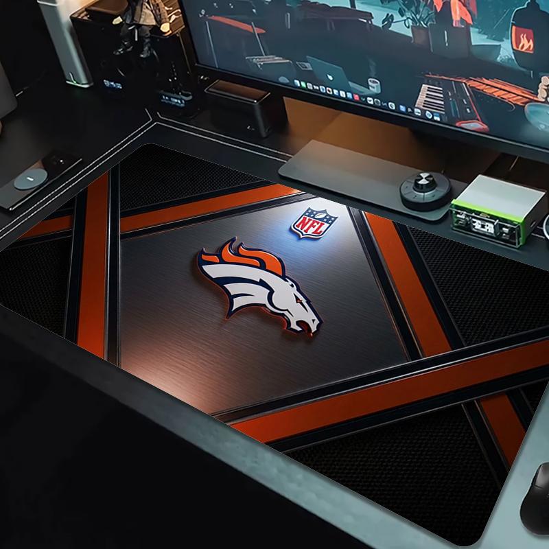 Коврик для мыши Denver Broncos Большой коврик для игрового стола Нескользящий коврик для ноутбука и планшета XXL Mini PC Игровой коврик с заблокированным краем