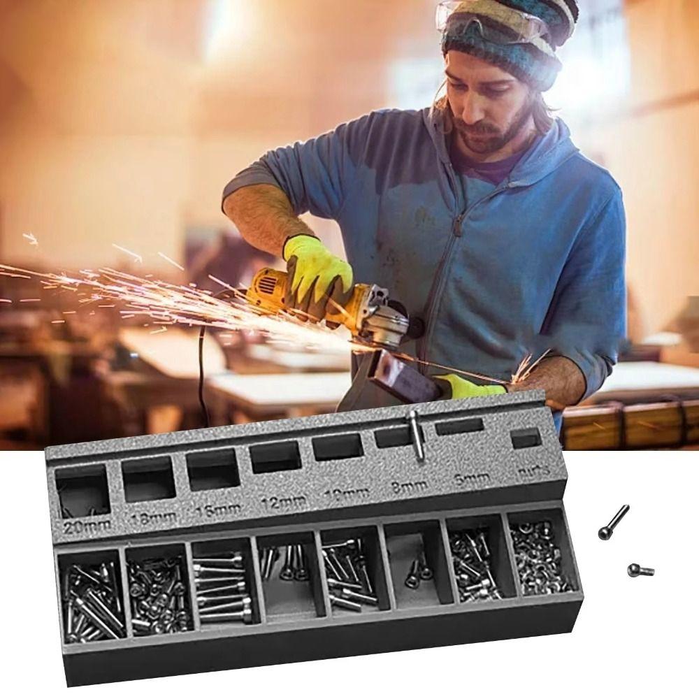 Large Capacity M3 Bolt Sorter Tray M3-Screw Toolbox Organiser Screw Toolbox Organizer  Hardware