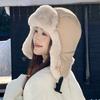 Autumn and winter new winter cycling warm ear protection artifact windproof velvet thickened cold-proof thunder front hat