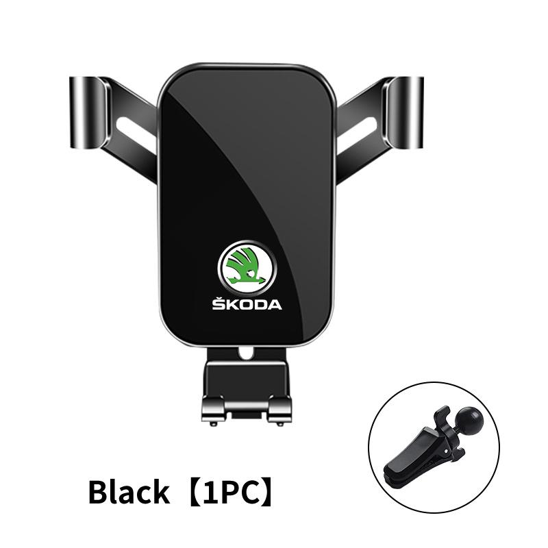 rjhwp8 For Skoda Air Outlet Gravity Phone Holder Car GPS Navigation Clamp Accessories Fabia Kamiq Superb Scala Enyaq-iV MK3 VisionS
