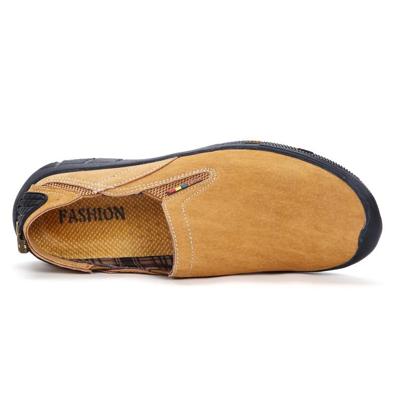 Мужская походная обувь из натуральной кожи, повседневная походная обувь для прогулок на открытом воздухе