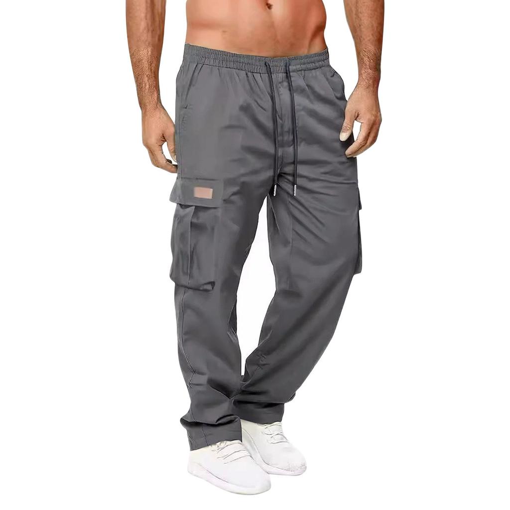 Men's Solid Color Loose Overalls Men's Casual Fashion Sweatpants