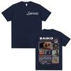 Rapper SAIKO POLARIS Album Tour 2026 Merch Tshirts Unisexs Women  Clothing Oversized T Shirt Vintage Hip Hop Comfort Tshirt Tops