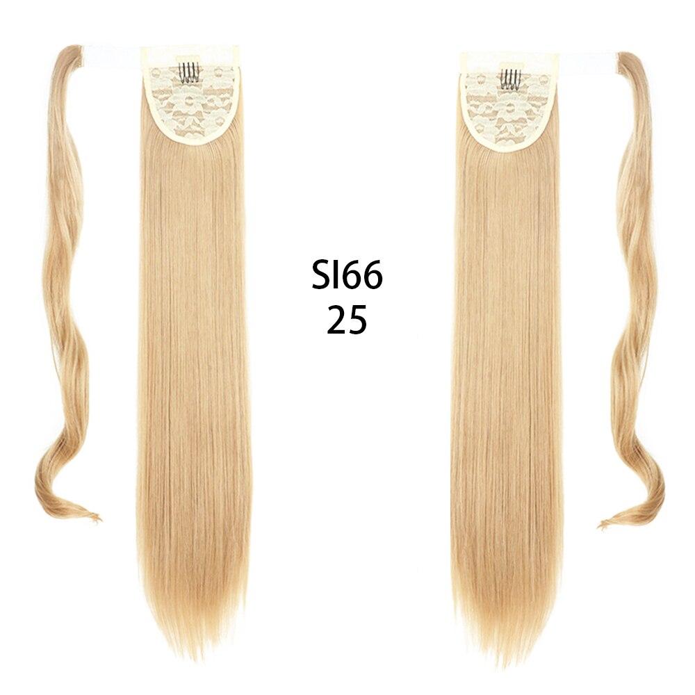 Long Straight Clip In Hair Tail False Hair Ponytail Hairpiece With Hairpins Synthetic Hair Pony Tail Hair Extension