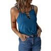 Женские футболки с большими отверстиями, летний жилет без рукавов с большим ремешком, майки в стиле бохо, сексуальные повседневные топы, футболки с вырезом