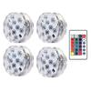 10leds RGB Submersible Light with Remote Control Underwater Night Lamp Battery Operated for Pool Vase Bowl Wedding Party Decor