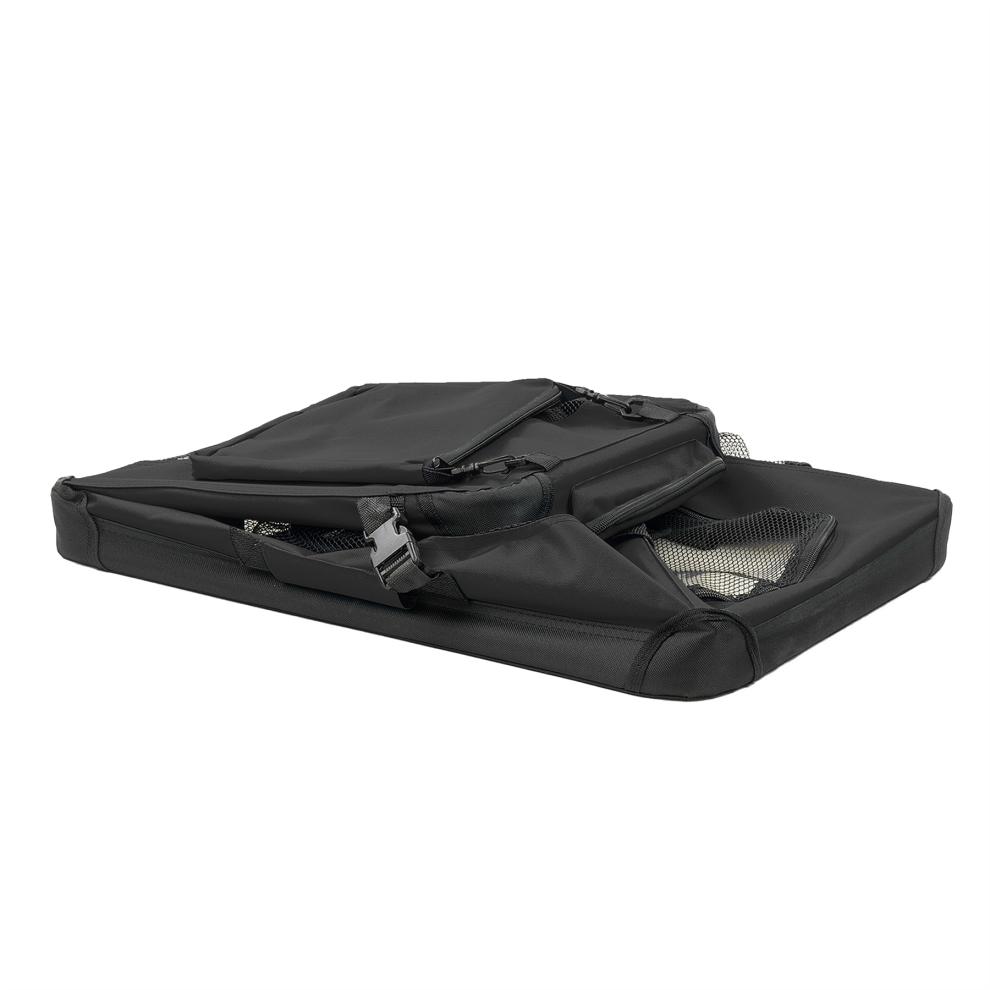 KCT Medium Black Fabric Pet Carrier Travel Transport Bag for Cats and Dogs