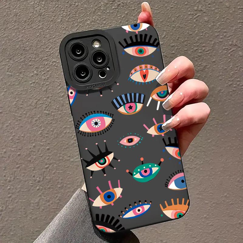 Case Cover for Samsung Galaxy S25 S24 S22 Ultra S23 FE S21 Plus A55 A54 A34 A35 A52 A53 A14 A13 A15 A32 A16 Colorful Eyes Cases