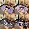 Kawaii K-Kuromi Cute Carpet Bathroom Anti-slip Mat Door Mat Home Decoration Mat Entrance Door Mat Scratch-resistant Door Mat