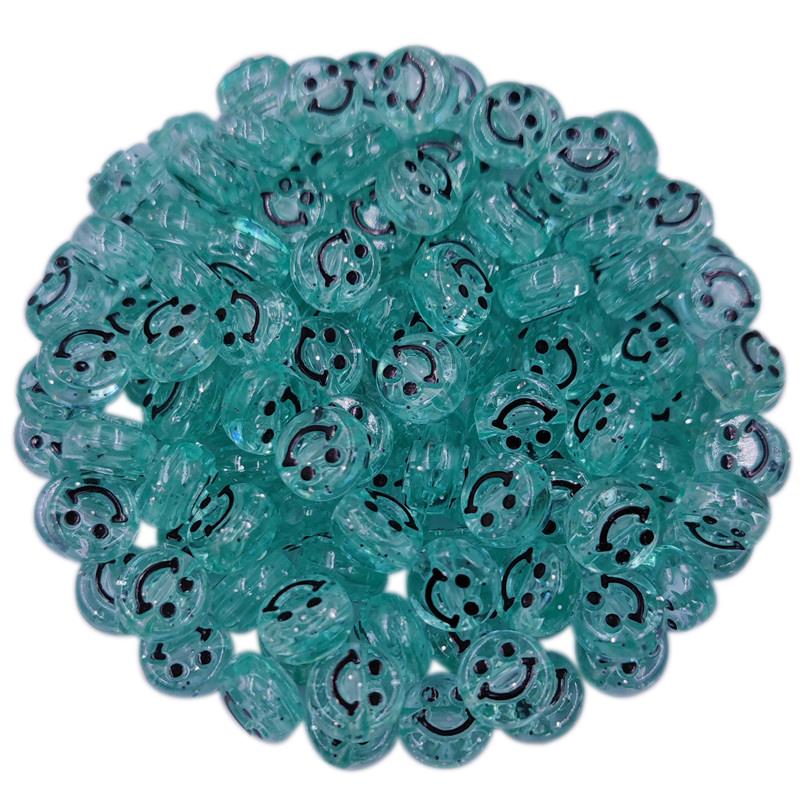 20 шт. 10 мм, горячее тиснение, прозрачные свободные бусины с улыбкой, бусины со смайликом, бусины с выражением, сделай сам, поделки, изготовление ювелирных изделий