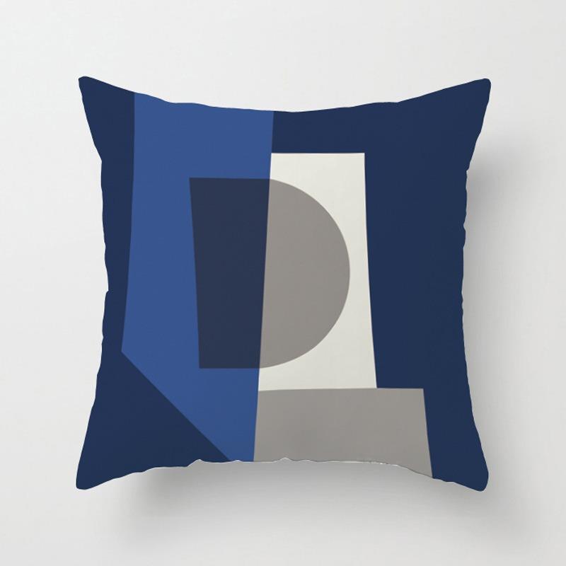 Свежая геометрическая наволочка для украшения общежития, офиса, гостиной, дивана, домашней наволочки