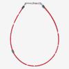 Emotive [surgical] Red Coral Green Necklace