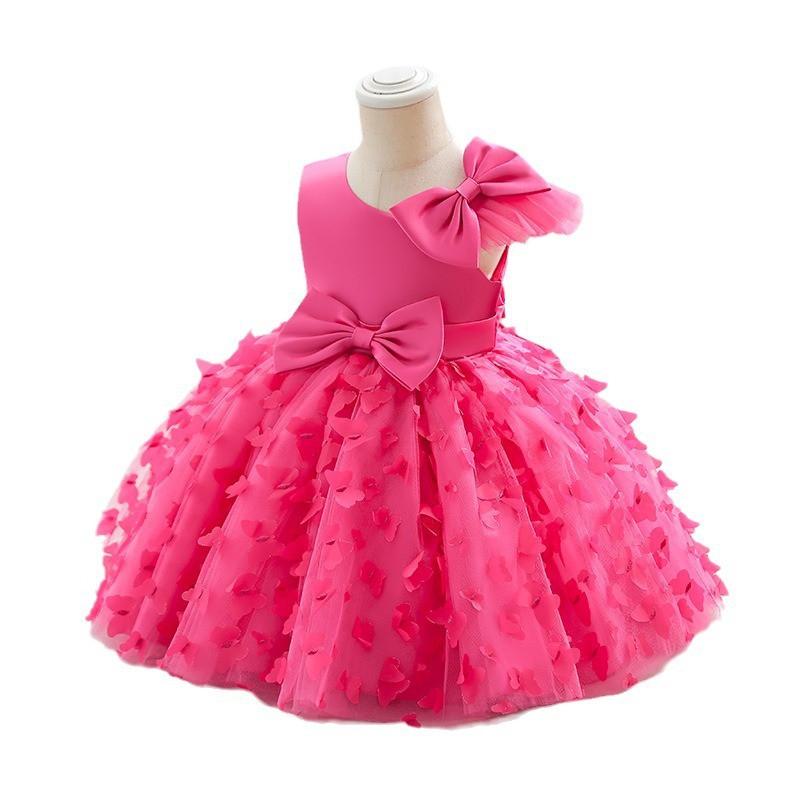 Girls Princess Tulle Dress Kids Formal Party Gown Birthday Wedding Prom