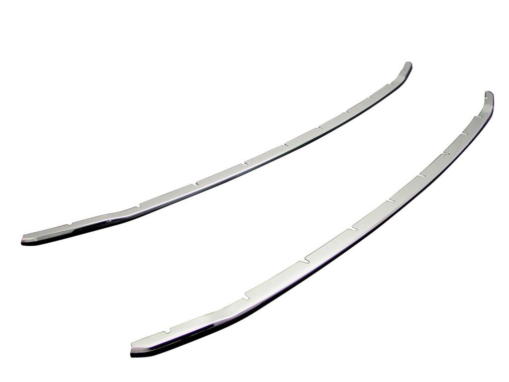 BBRIGHTZ Finish Stainless Steel Plated Front Bumper Mould Q for Toyota Alphard Models Compatible with and Part Ultra-Mirror (2-Piece Type) (Late