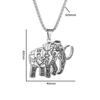 Свитерная цепочка Gear Elephant Свитерное ожерелье Мужской хип-хоп Личность Подвеска